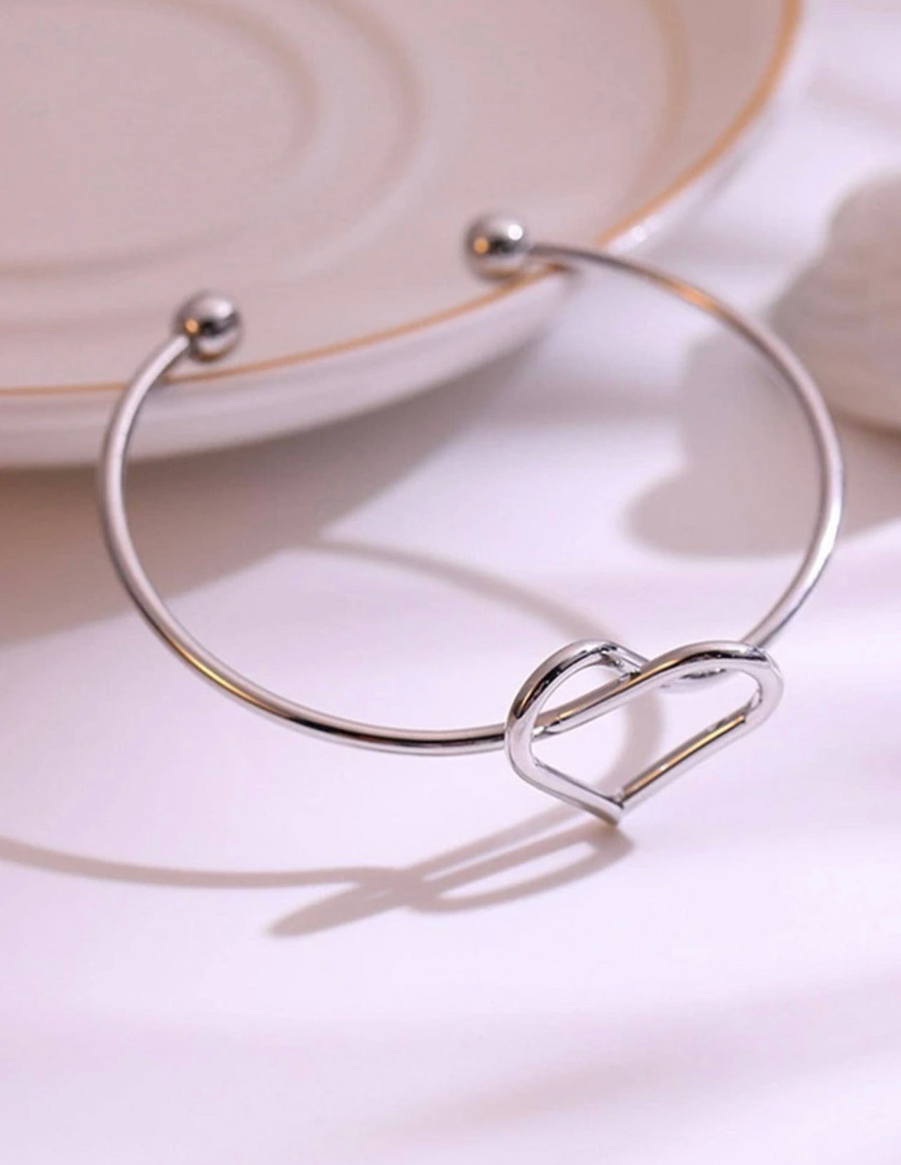 Brazalete Amor Infinito plateado