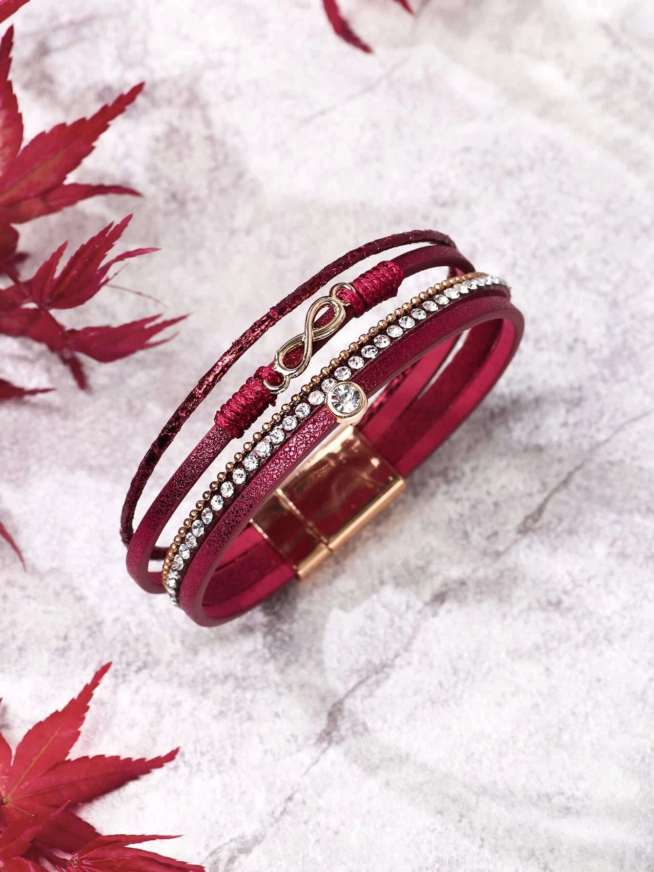 Brazalete a capas Infinity Rojo