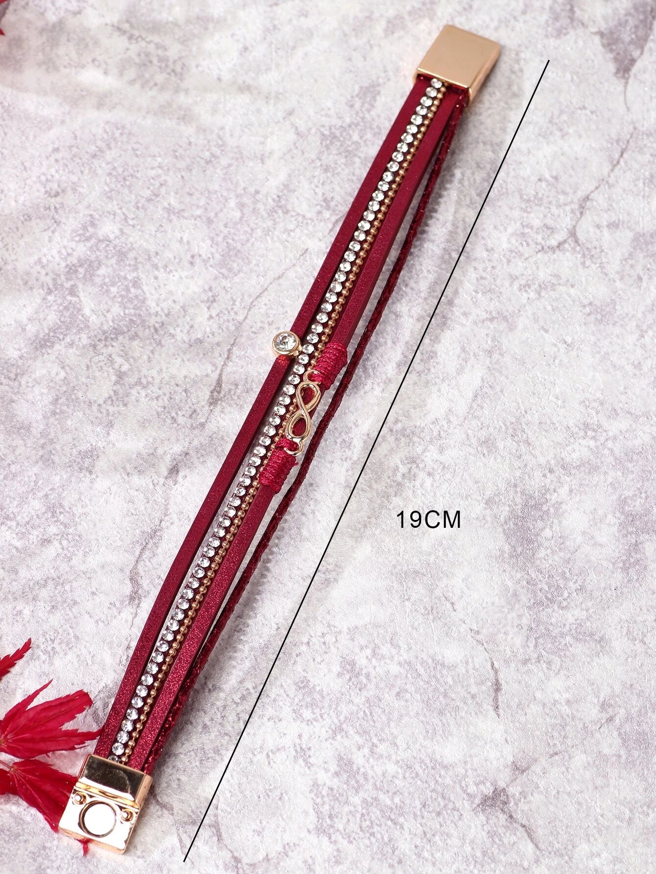 Brazalete a capas Infinity Rojo