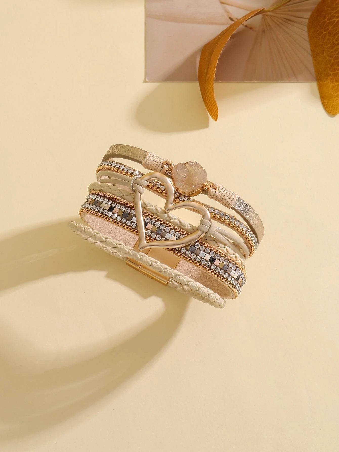 Pulsera a capas Katia con adorno de corazón
