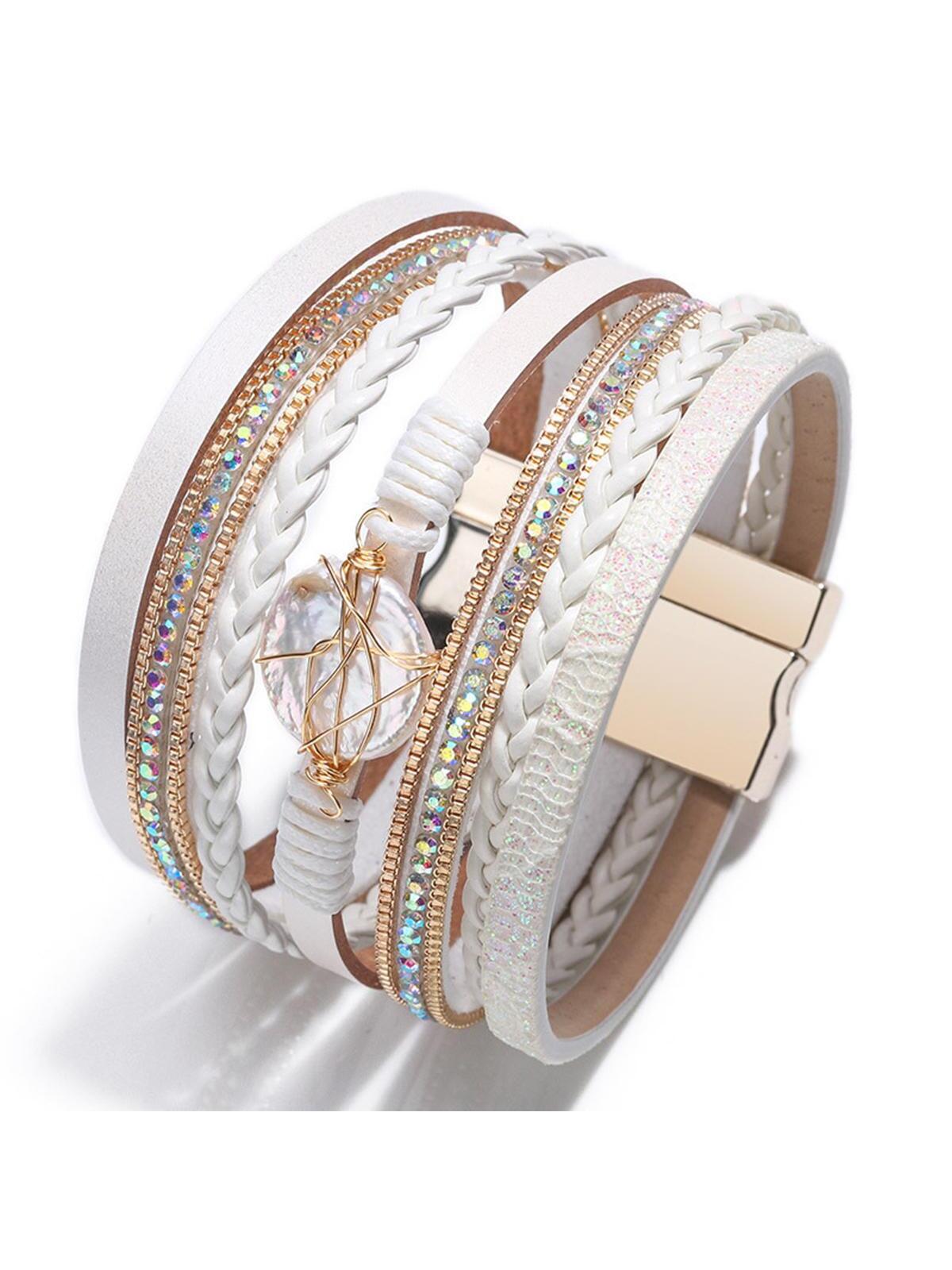 Brazalete a Capas Perla