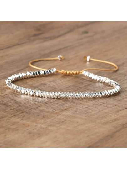 Pulsera con cuentas de hematita