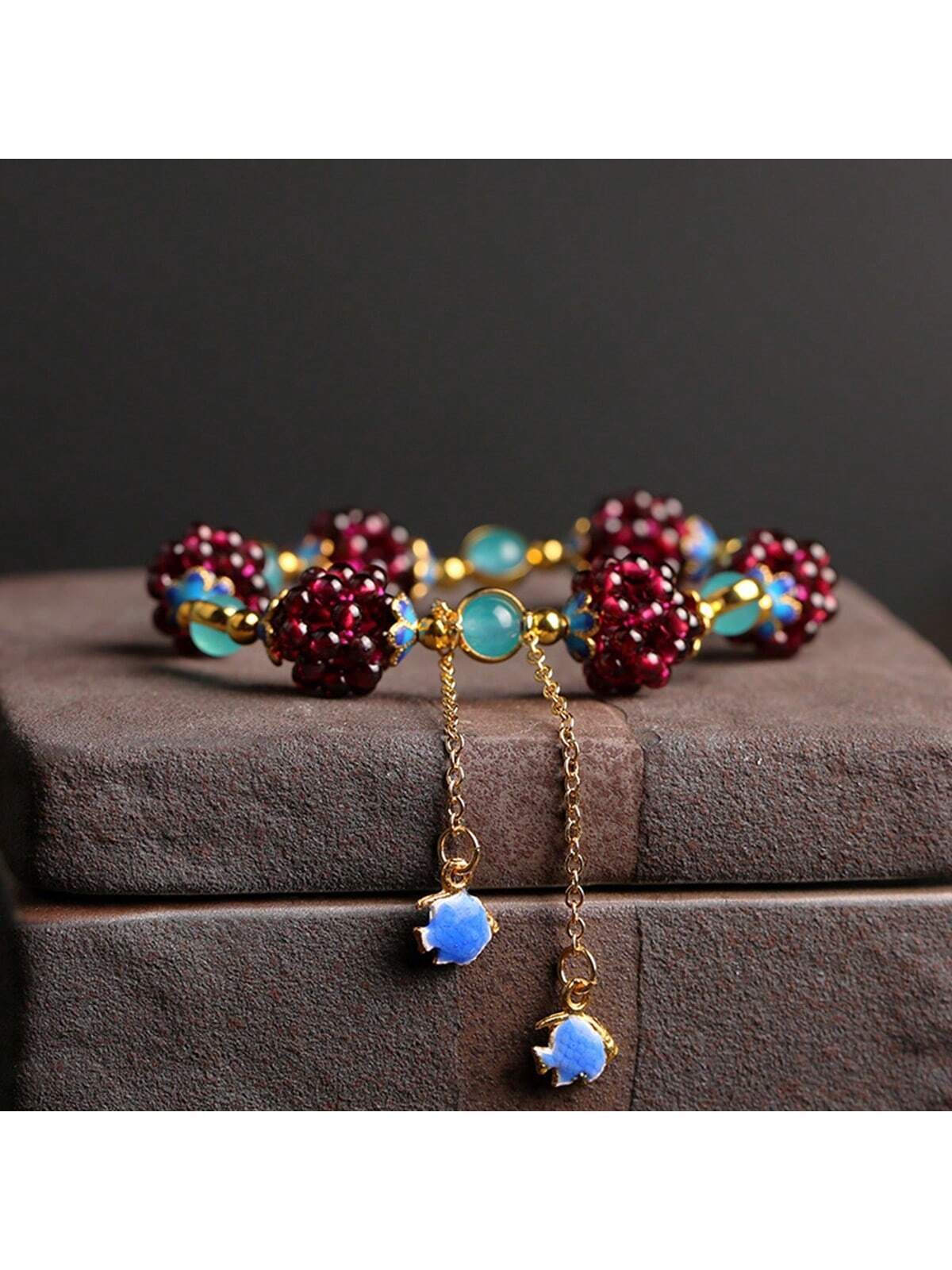Pulsera hematita y granate Lylice