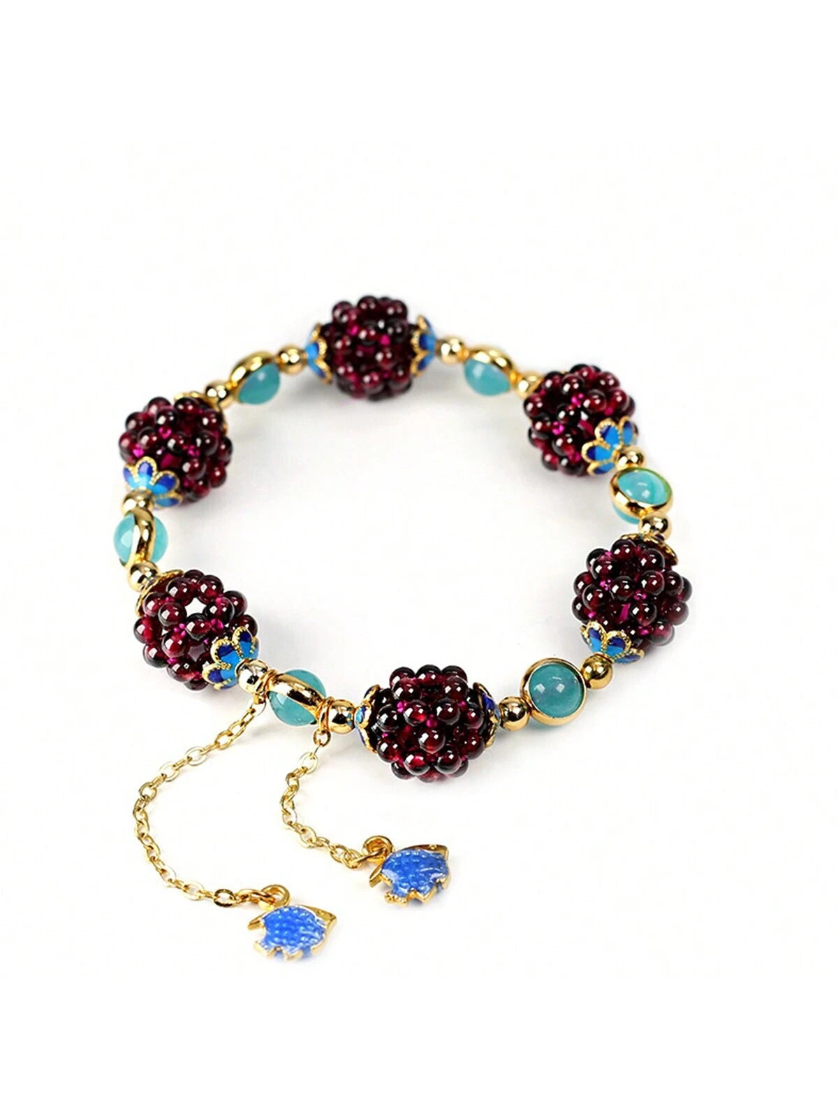 Pulsera hematita y granate Lylice