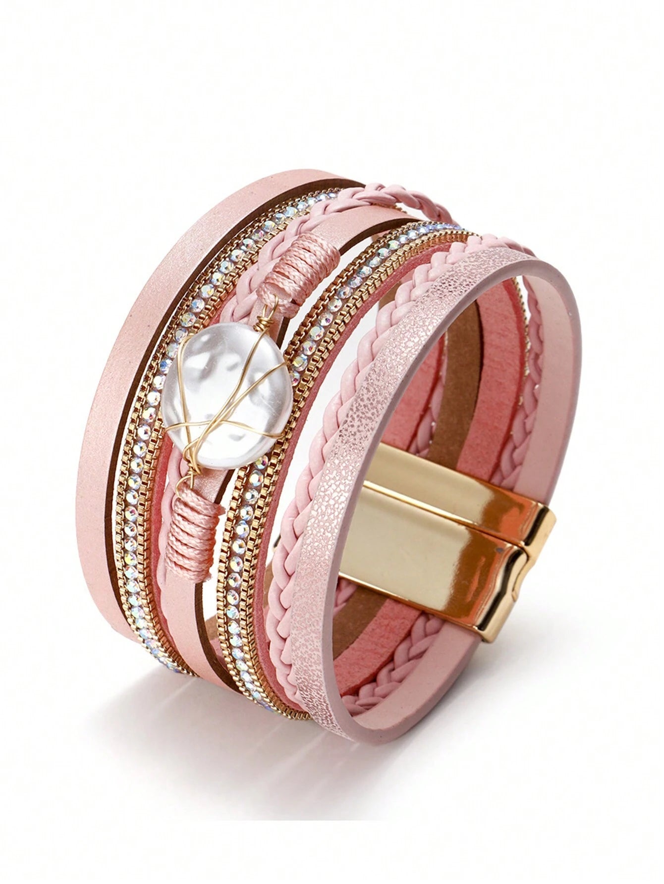 Brazalete a Capas Perla
