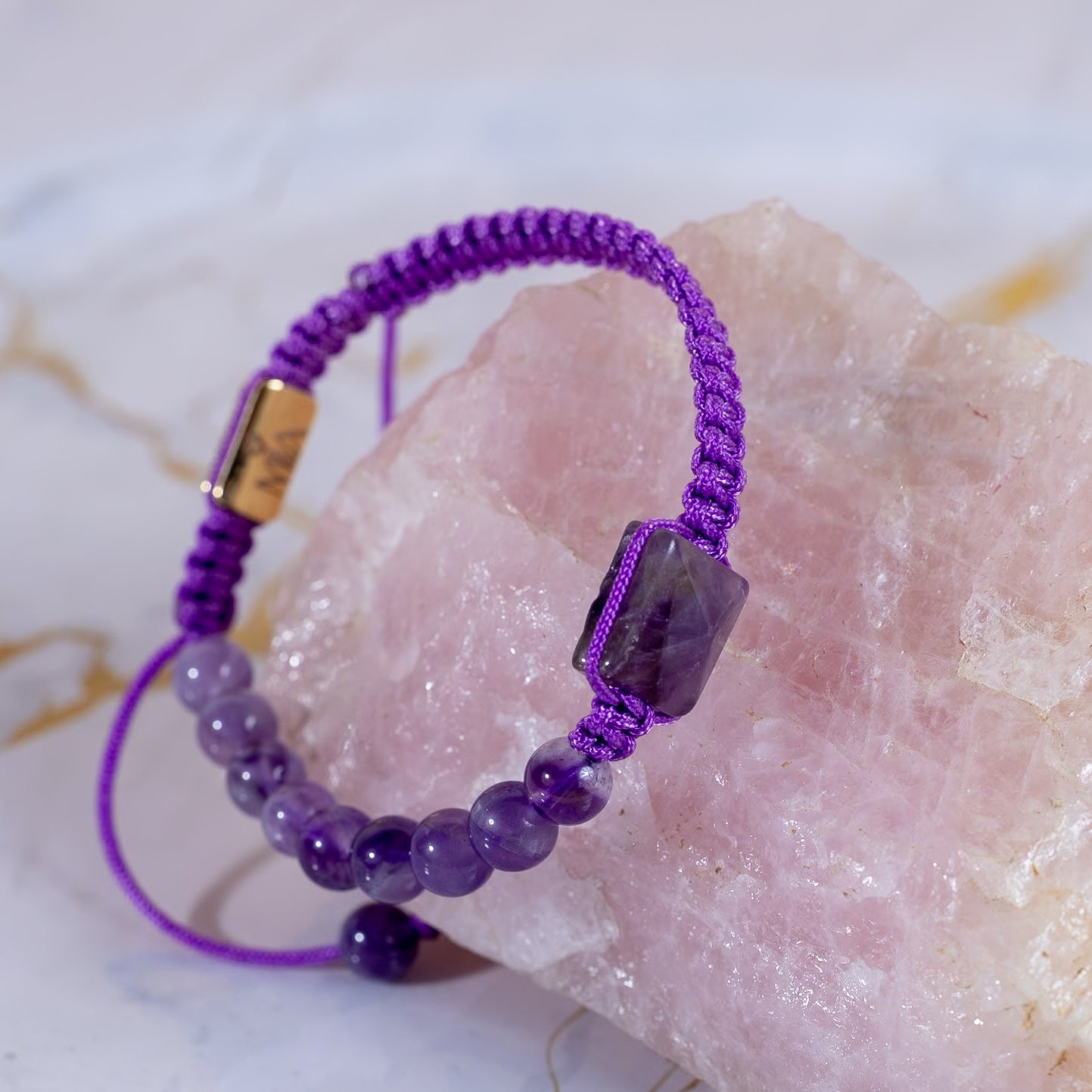 Pulsera Mia Signature Amatista trenzada