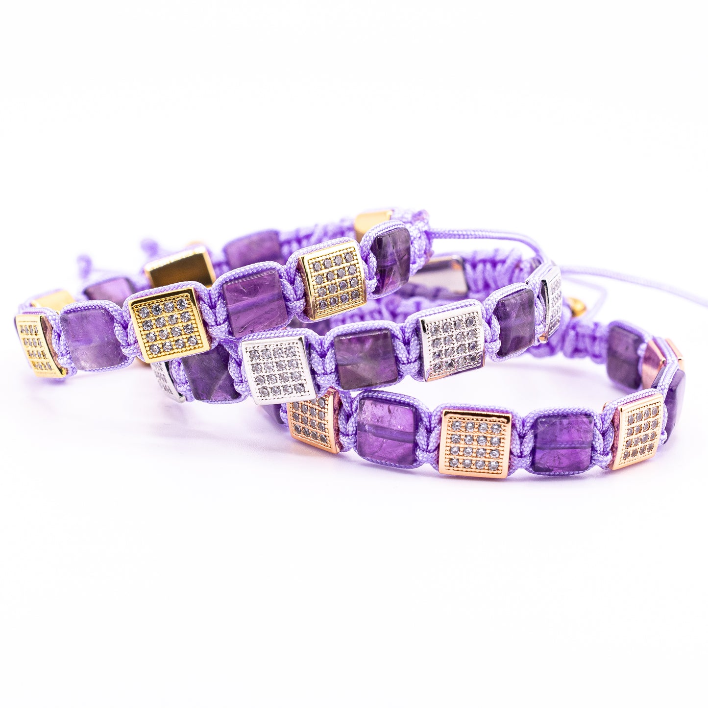 Pulsera Mia Signature Gemcube Amatista