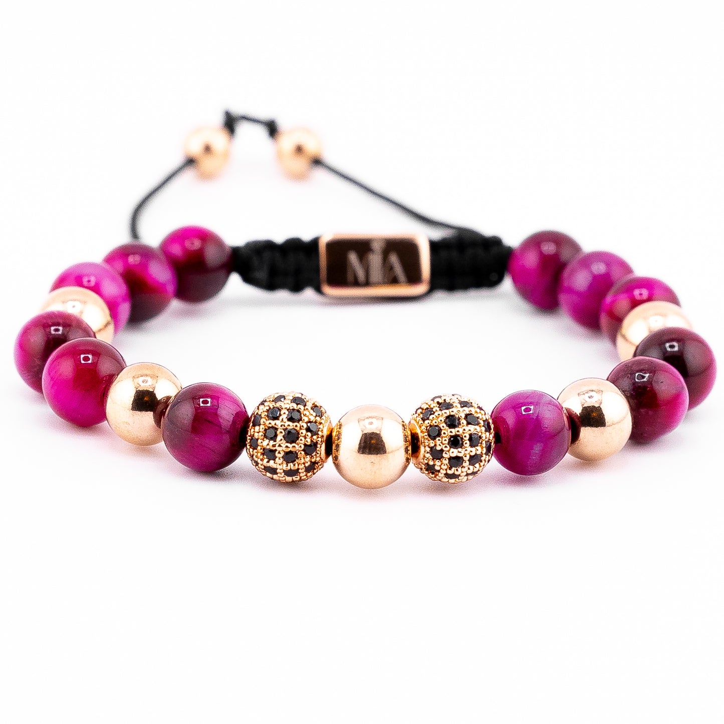 Pulsera Mia Signature Radiance Ojo de Tigre Rosado