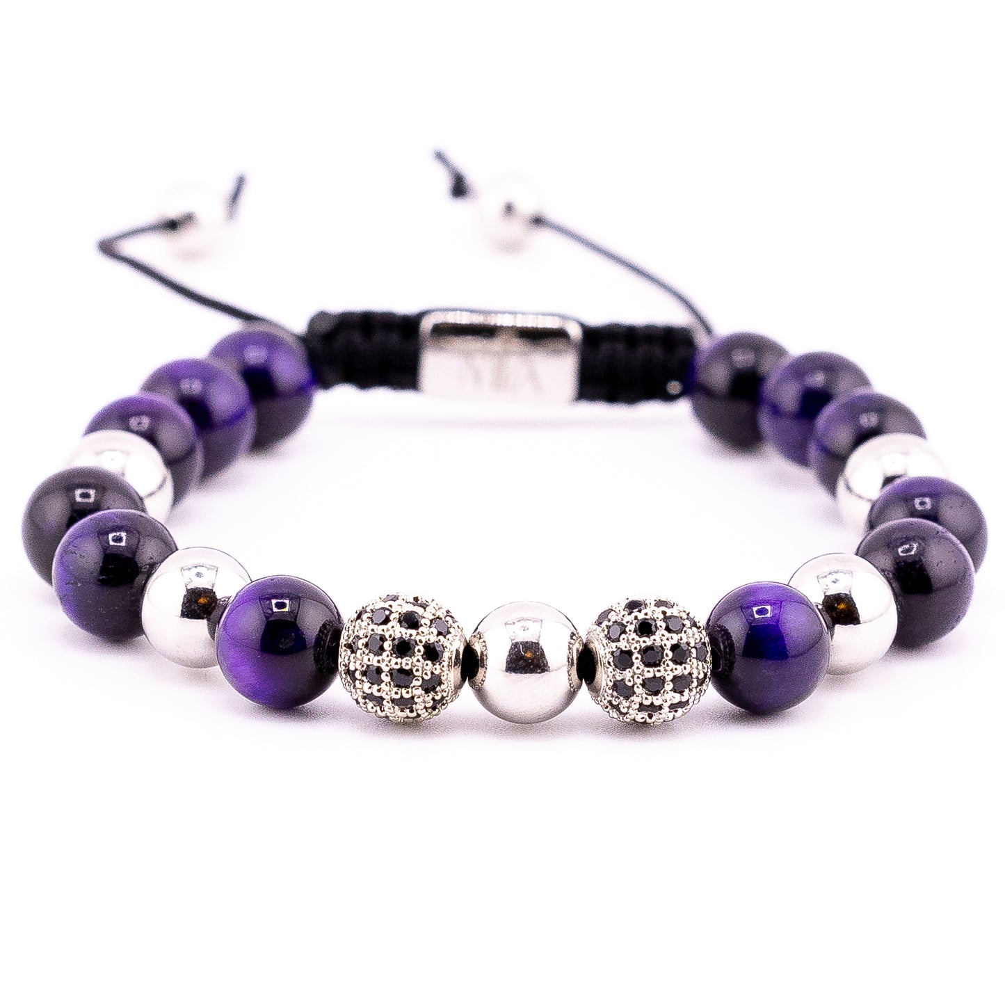 Pulsera Mia Signature Radiance Ojo de Tigre Morado