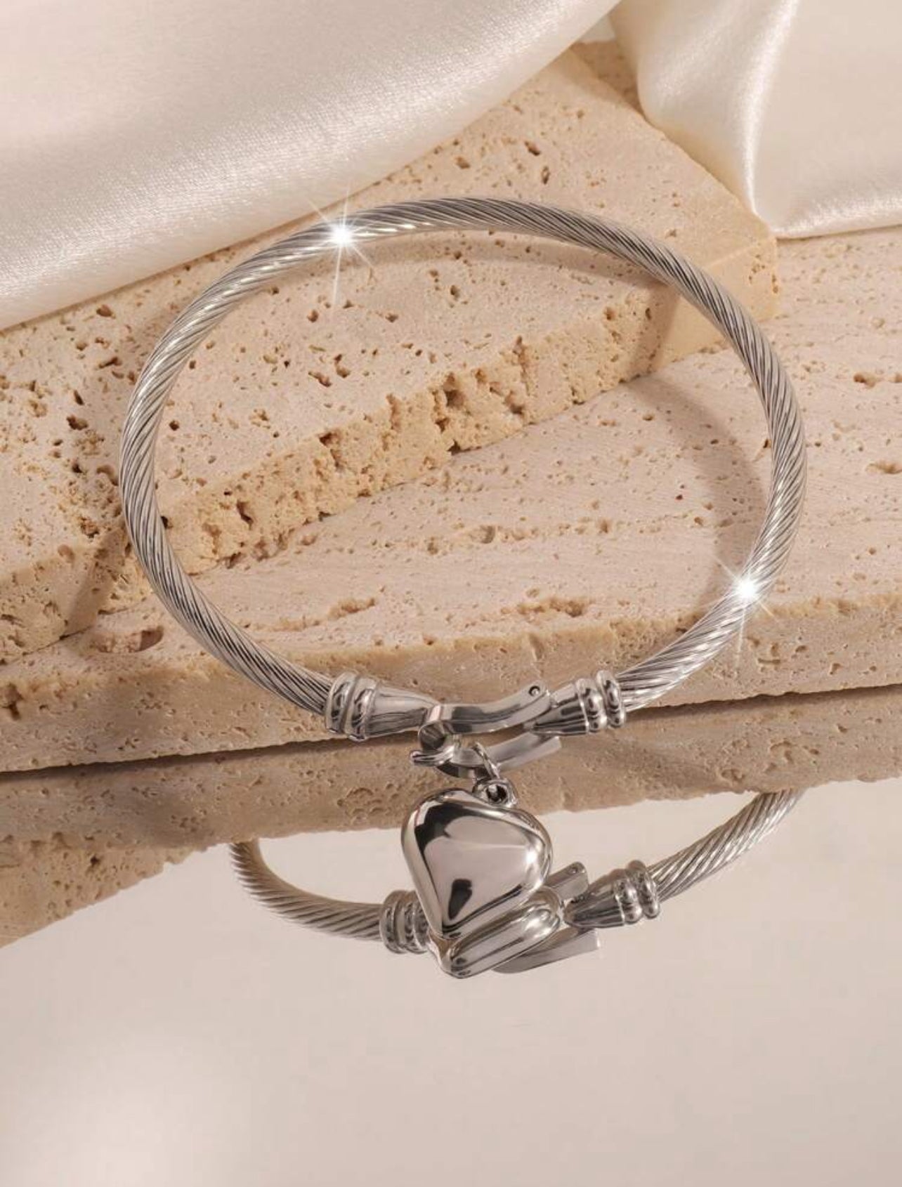 Brazalete Laura Plateado