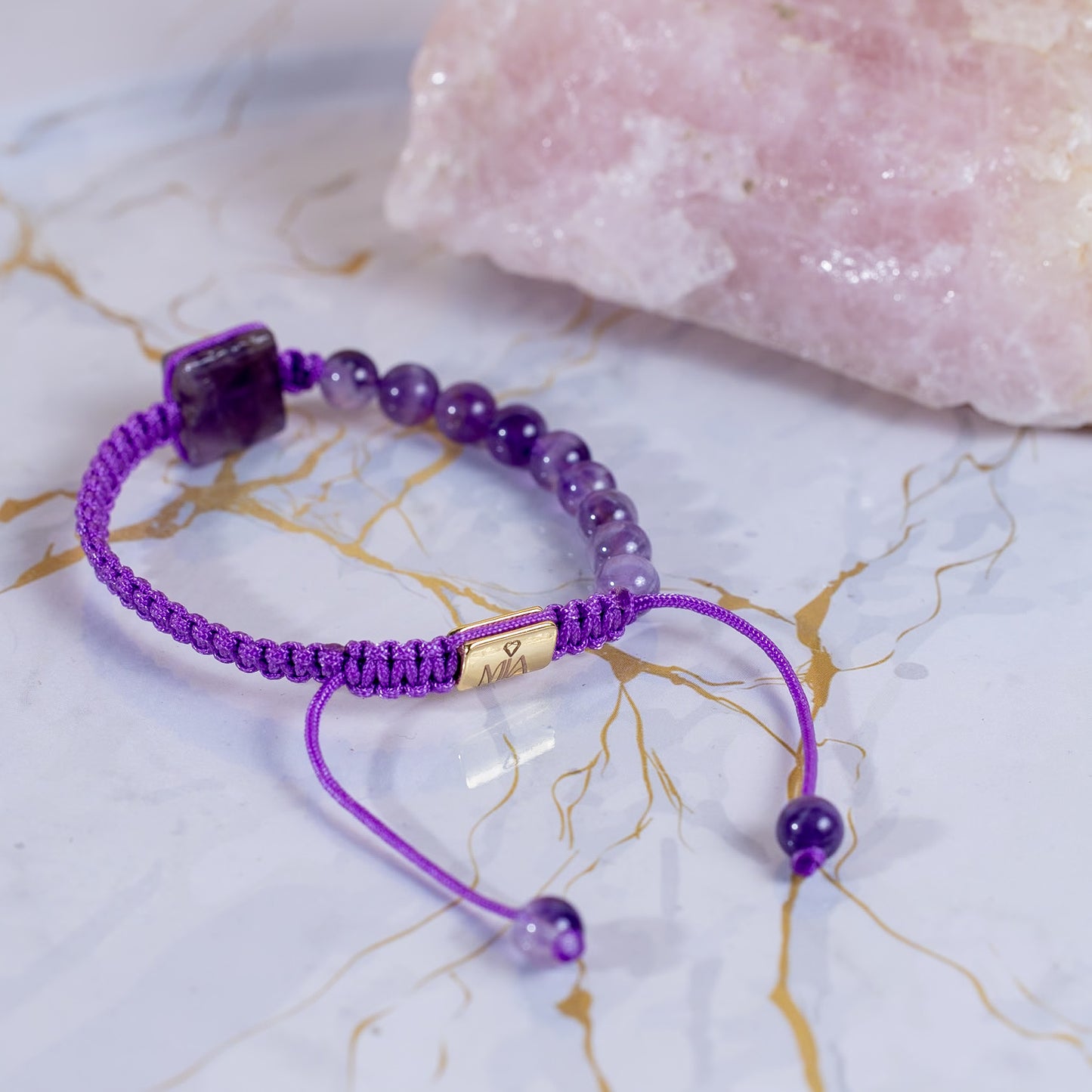 Pulsera Mia Signature Amatista trenzada