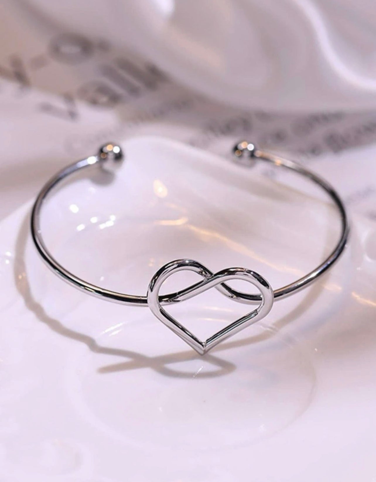 Brazalete Amor Infinito plateado