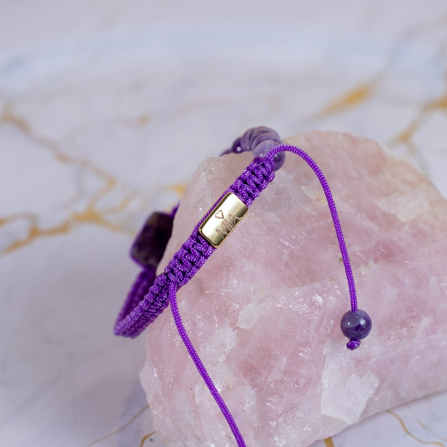 Pulsera Mia Signature Amatista trenzada