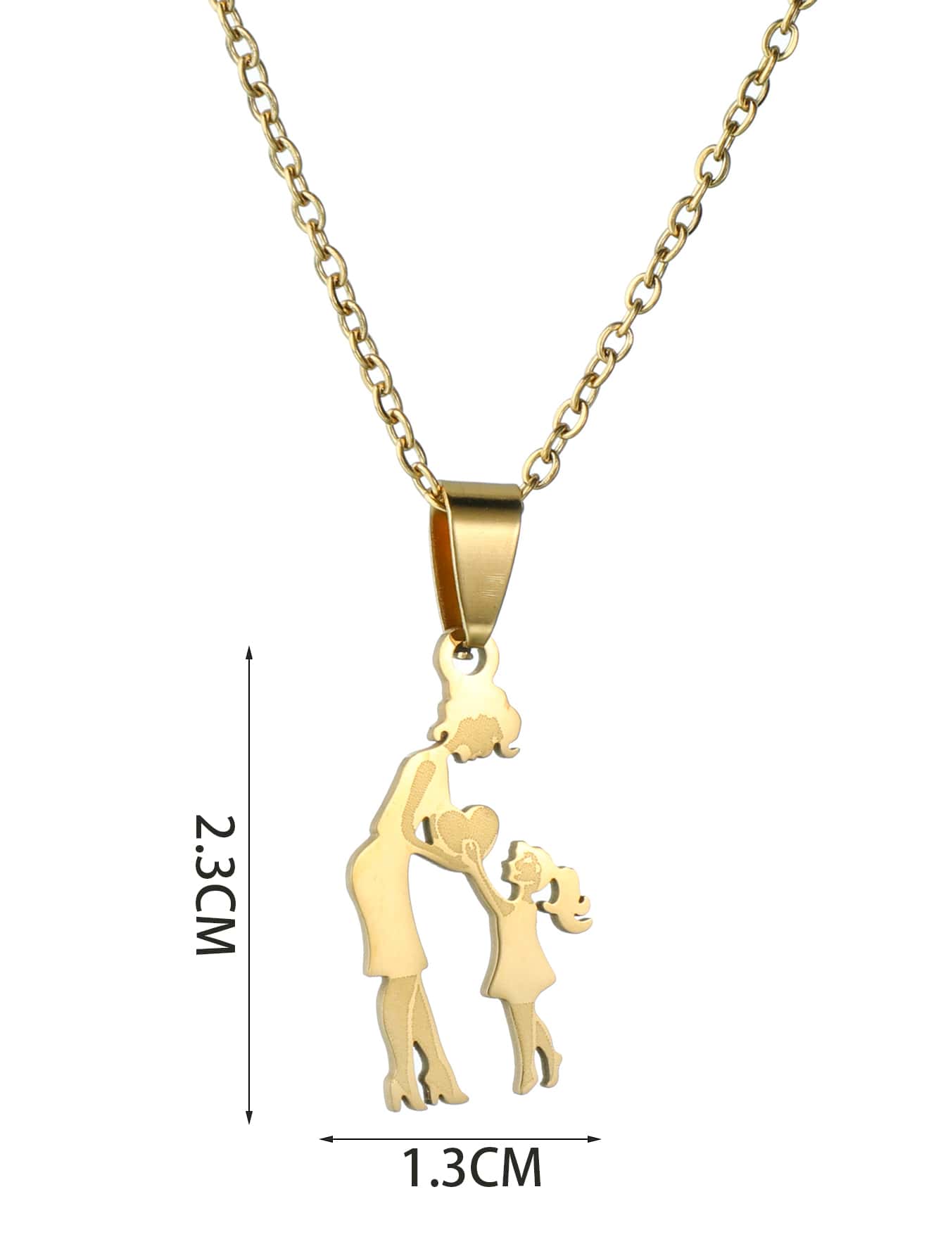 Collar Mommy en Acero Inoxidable Dorado