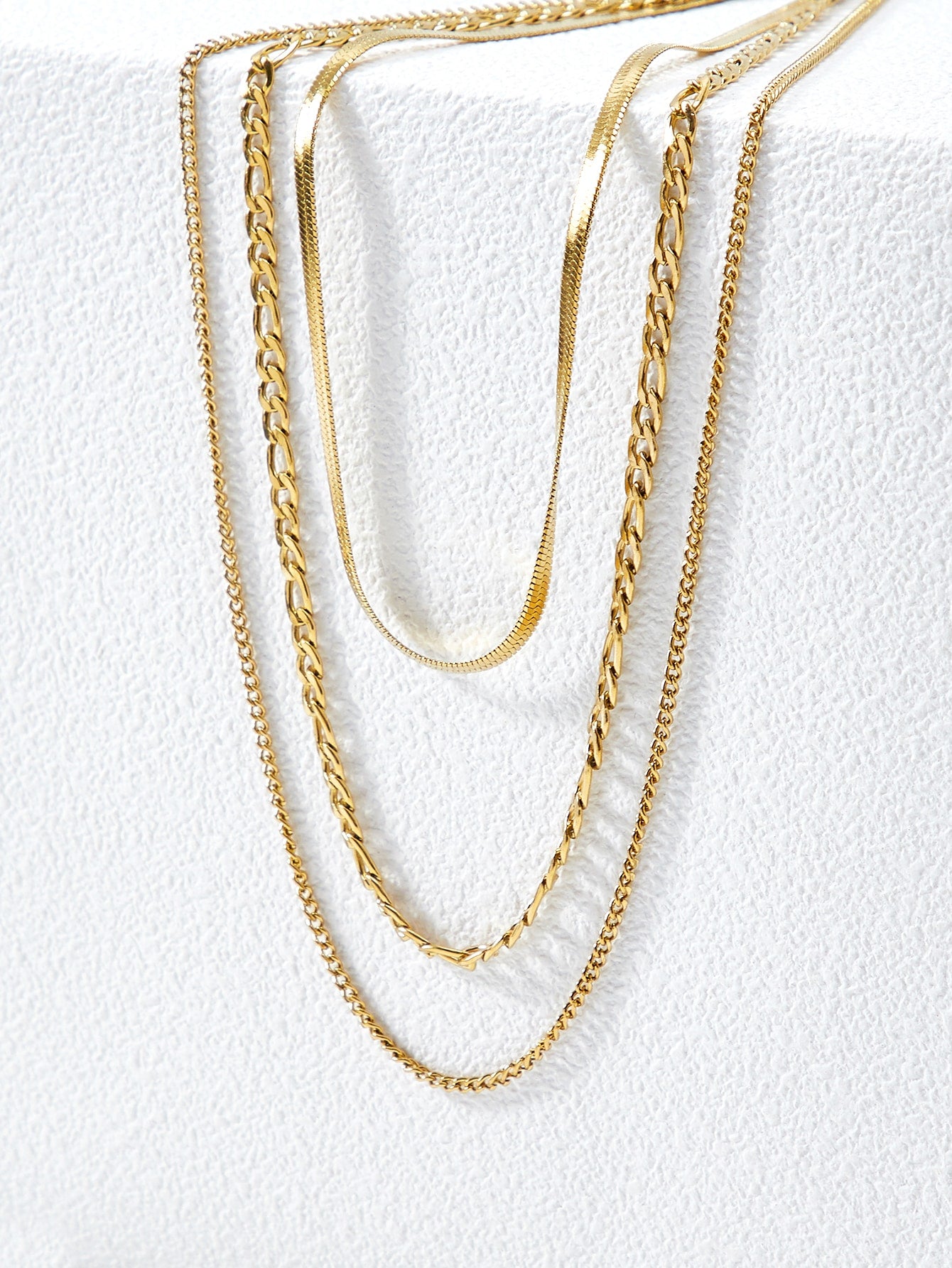 Set de collares Rubi Dorado