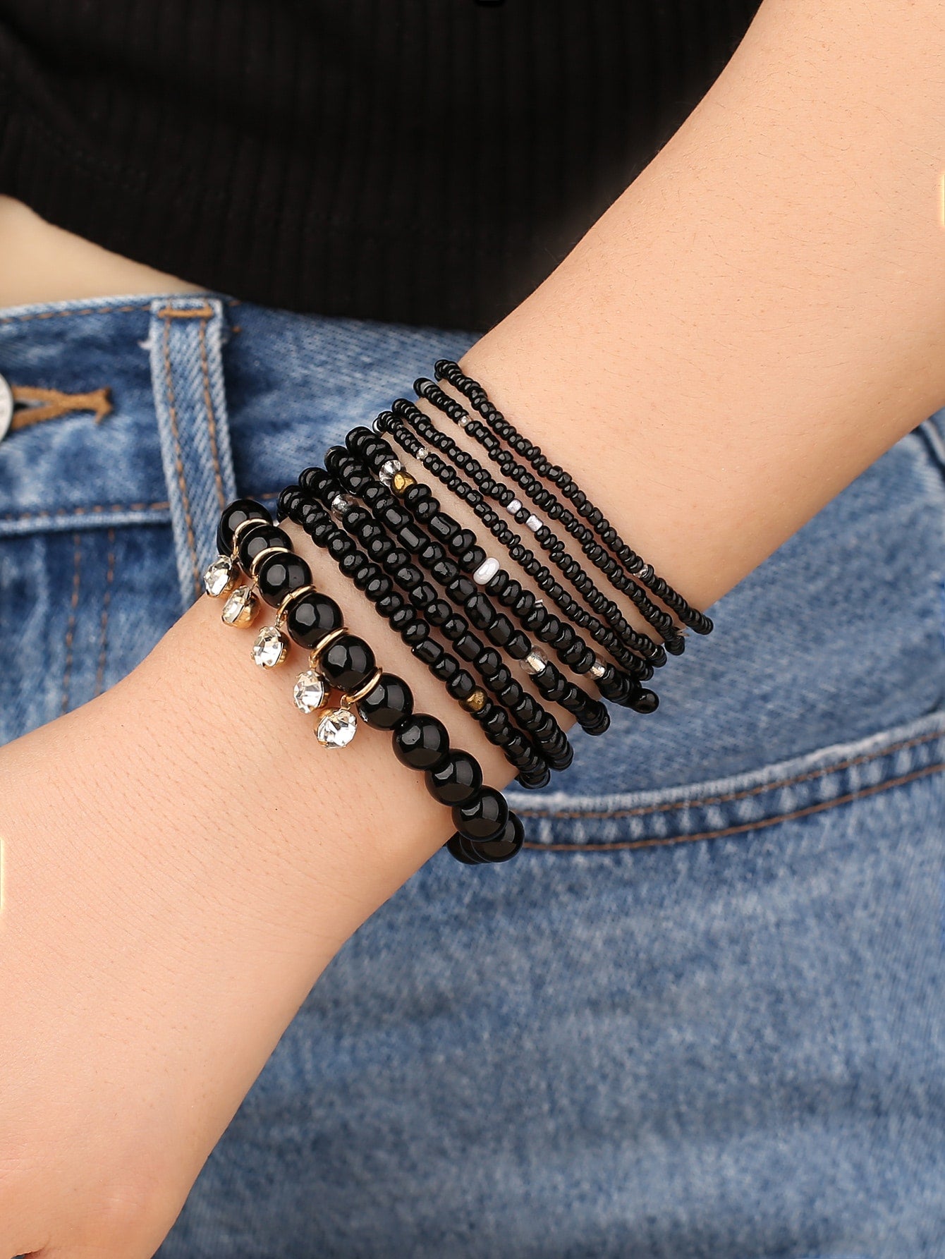 Set de Pulseras Infinity con cuentas