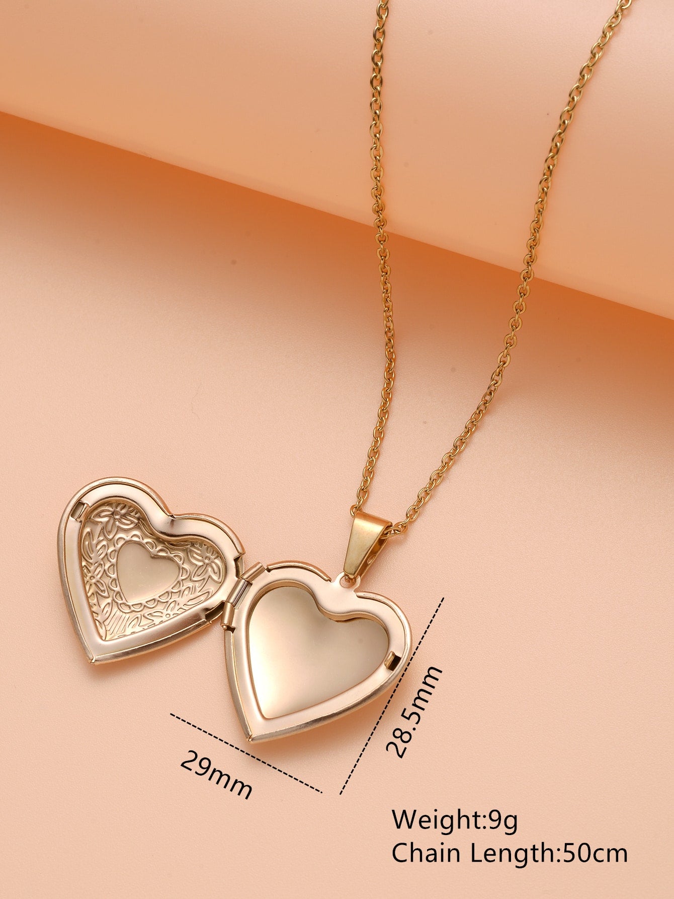 Collar Relicario personalizable Dorado