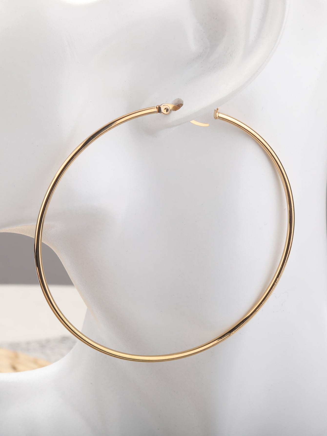 Pendientes Minimalistas Grandes en Acero Inoxidable