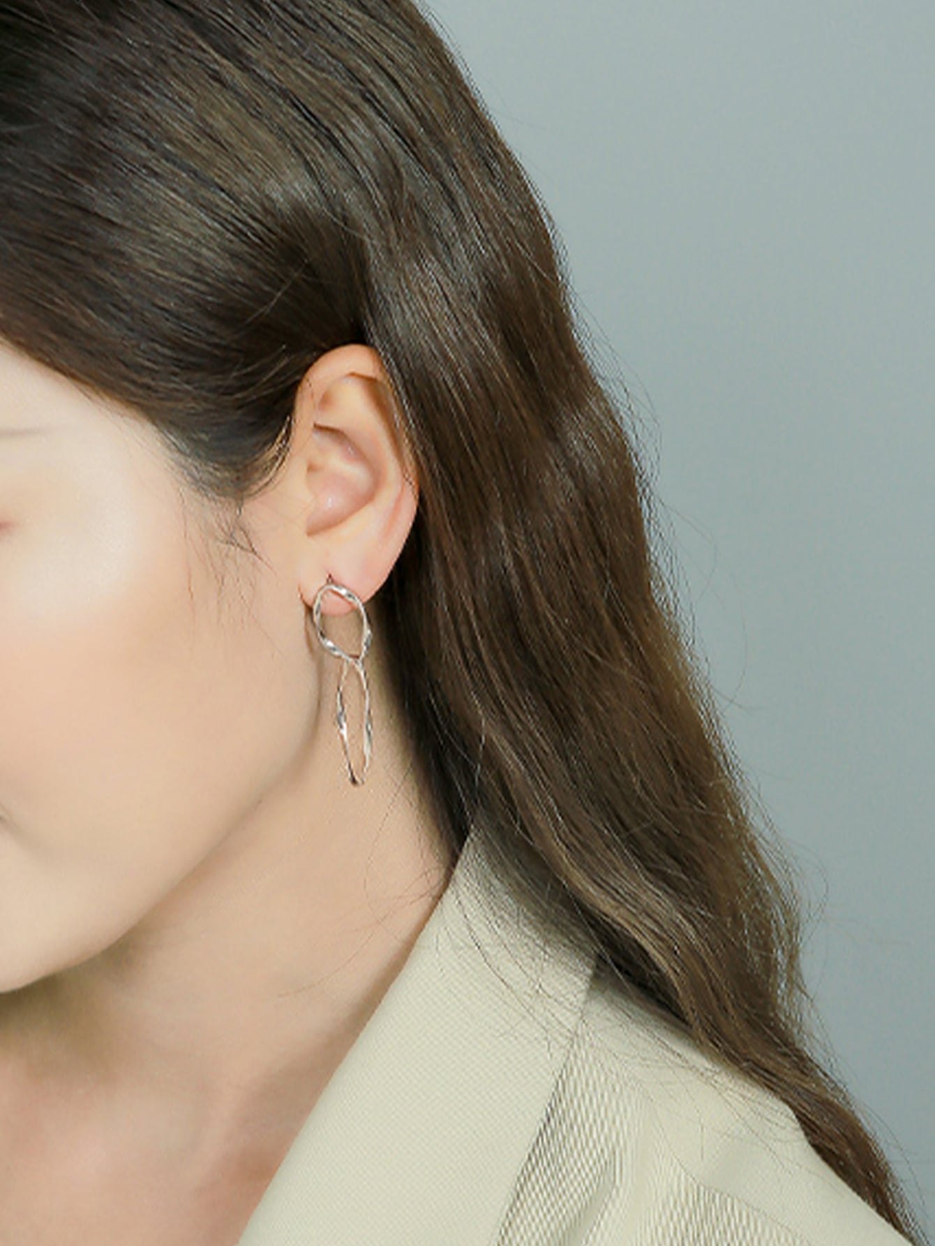 Pendientes twist en Plata 925
