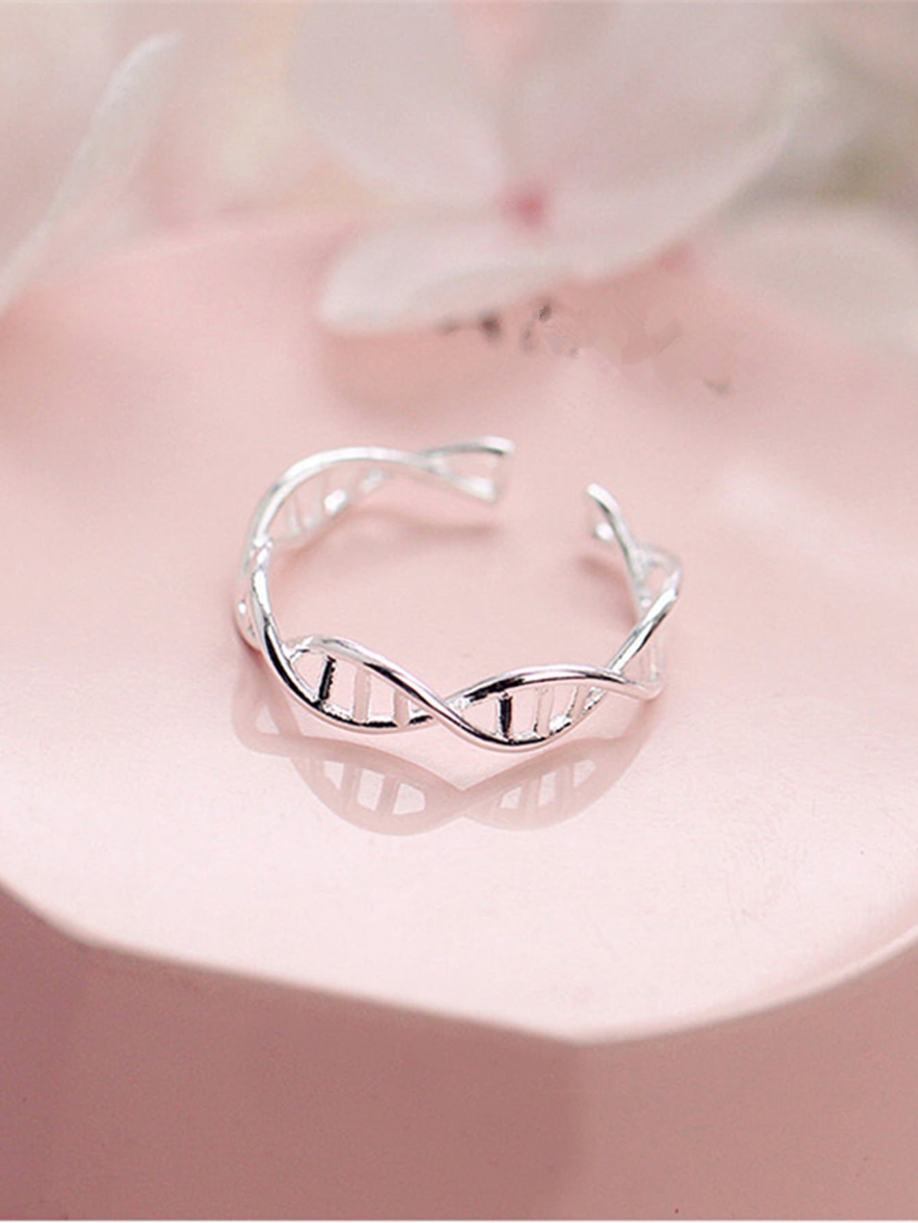 Anillo ajustable en Plata de ley 925