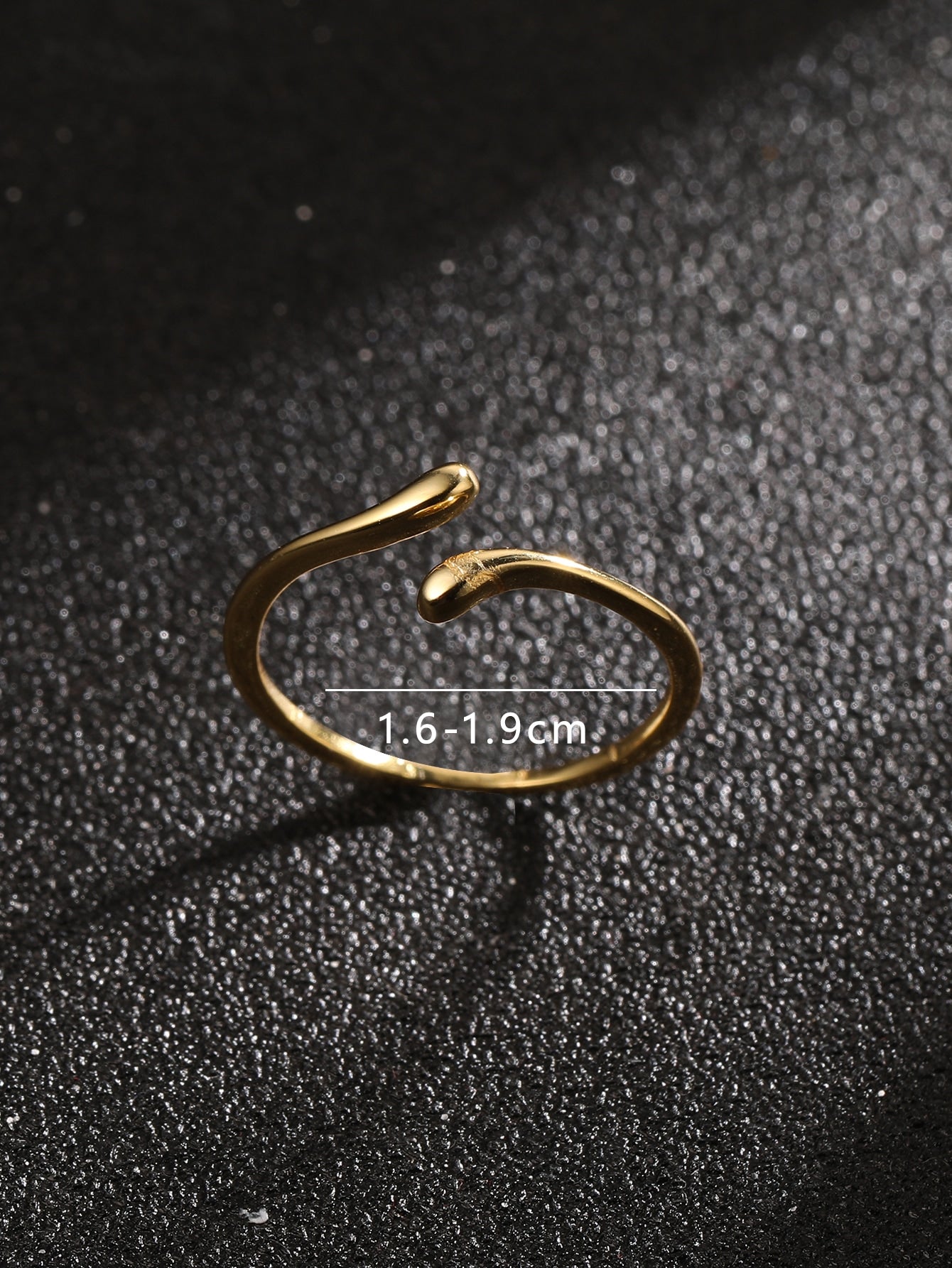 Anillo de Plata con baño de Oro 14kl minimalista Ericka