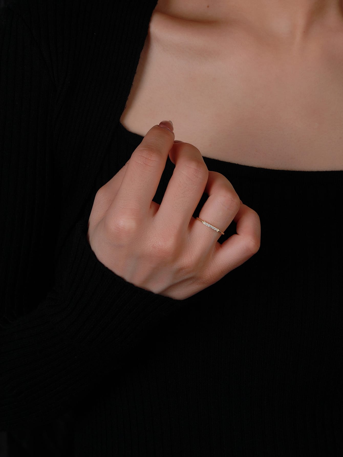 Anillo Glamorous Cubic