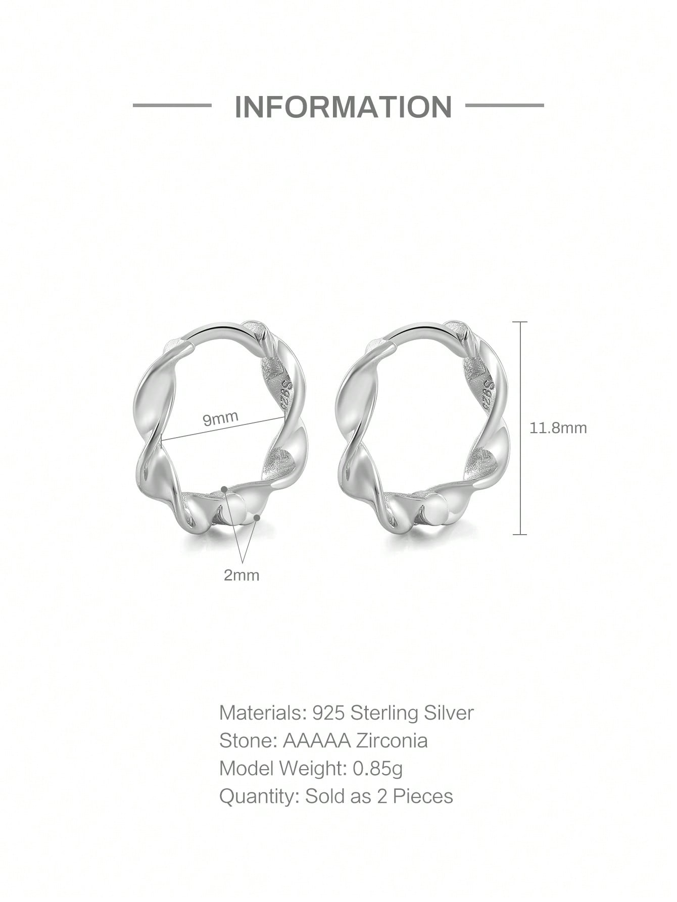 Pendientes de Aro Girante de Plata 925