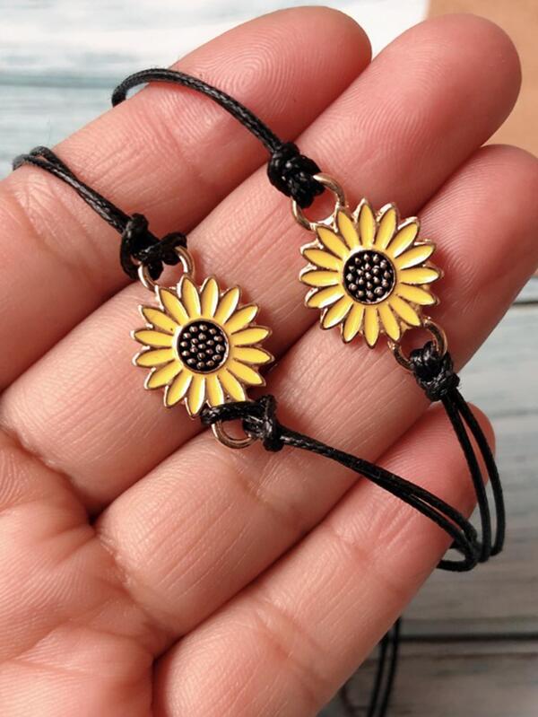 Set de Pulseras de Girasol