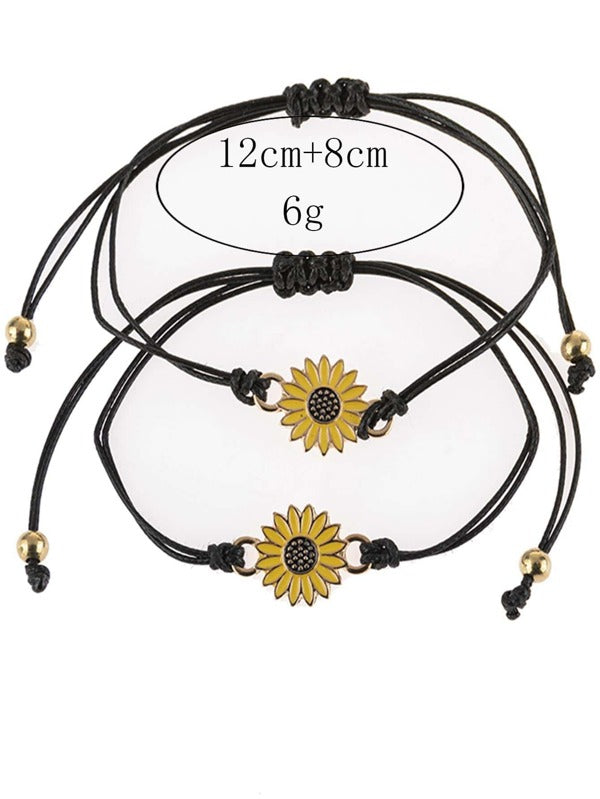 Set de Pulseras de Girasol