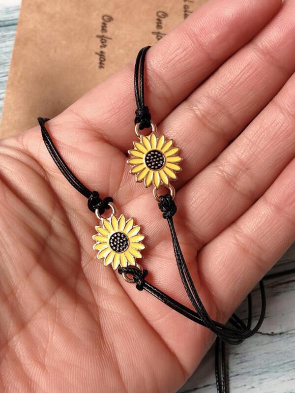 Set de Pulseras de Girasol