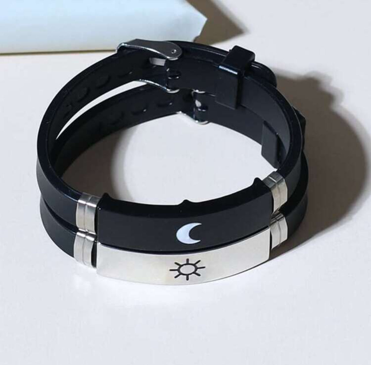 Pulsera pareja sol y luna ajustable