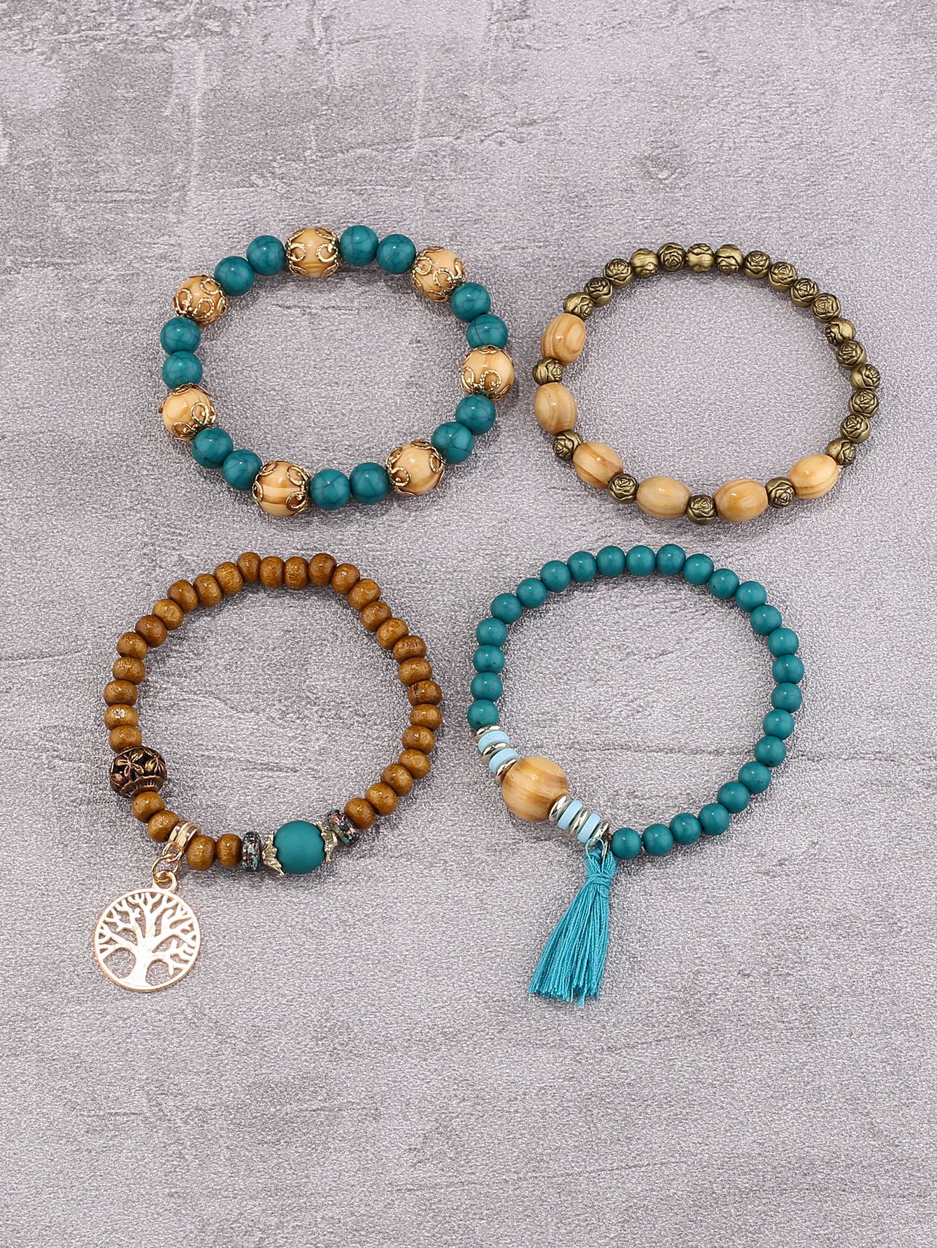 Set de Pulseras Árbol de la Vida