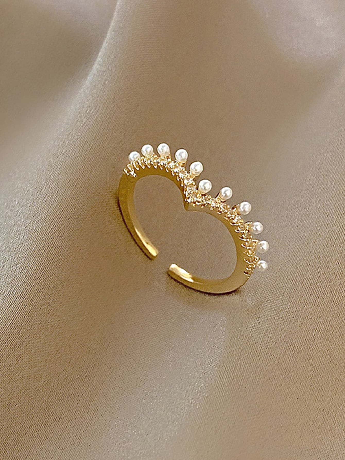 Anillo elegant Ajustable en Acero Inoxidable Dorado