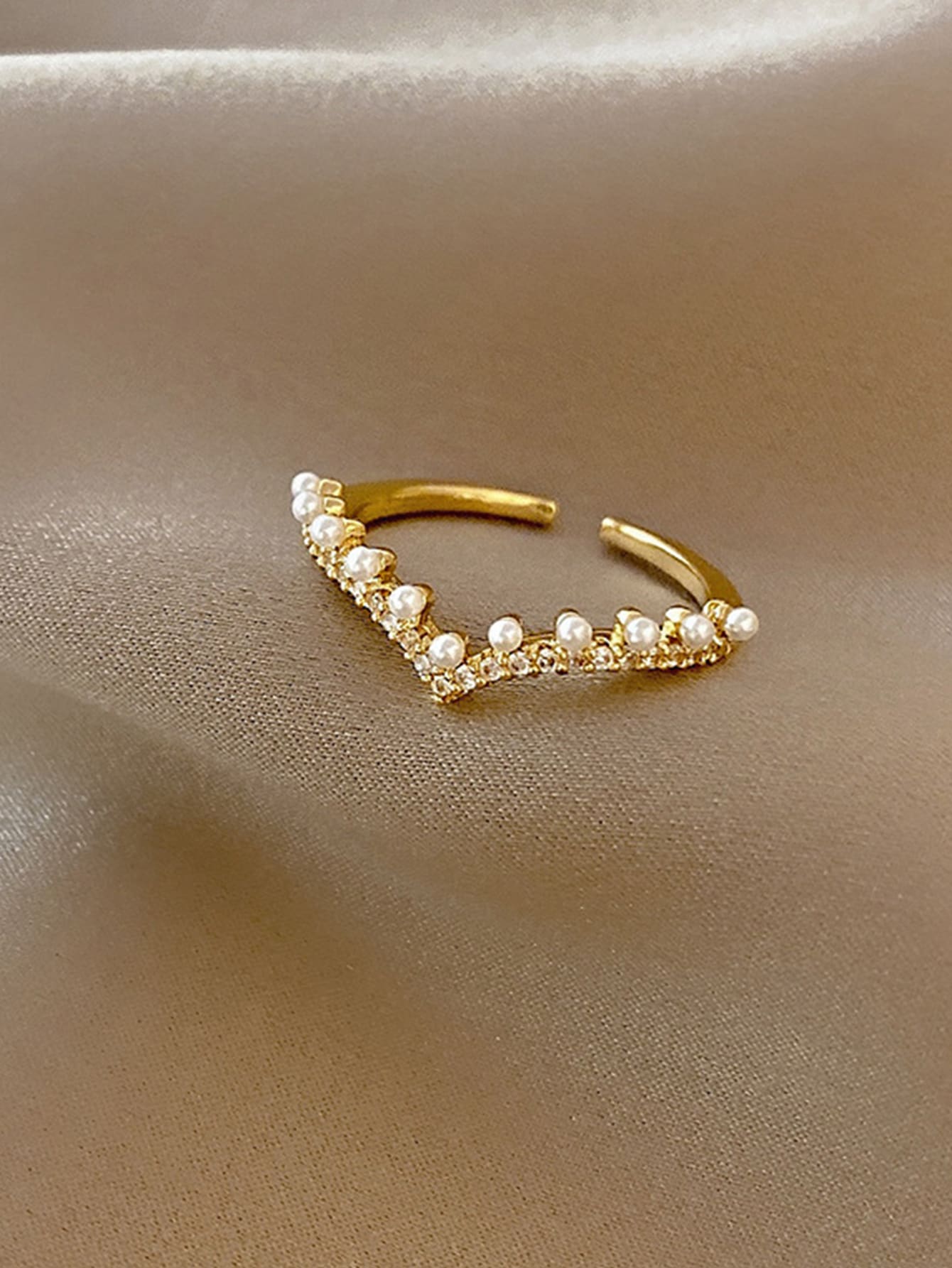 Anillo elegant Ajustable en Acero Inoxidable Dorado